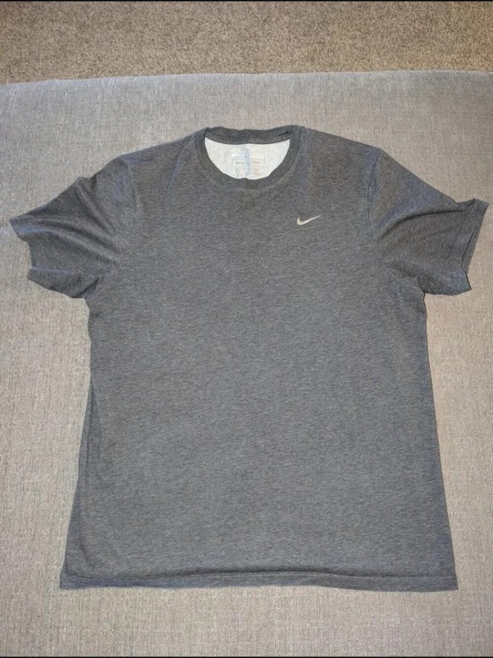 Nike Men’s Charcoal Heather Dri-FIT Crew Short Sleeve Tee